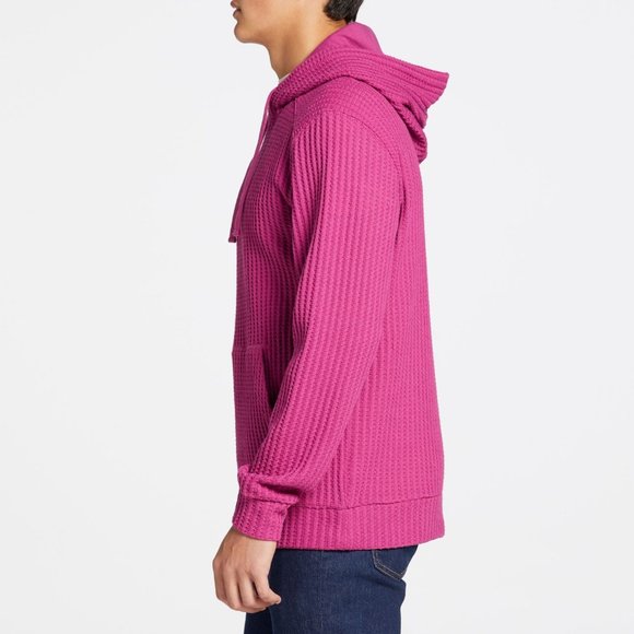 Alpine Design Men's Waffle Hoodie Magenta Size Large NWT Retail $60 - Picture 3 of 3